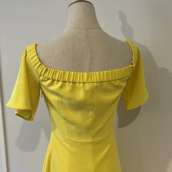 Witchery yellow off the shoulder long gown - Picture 4 of 9